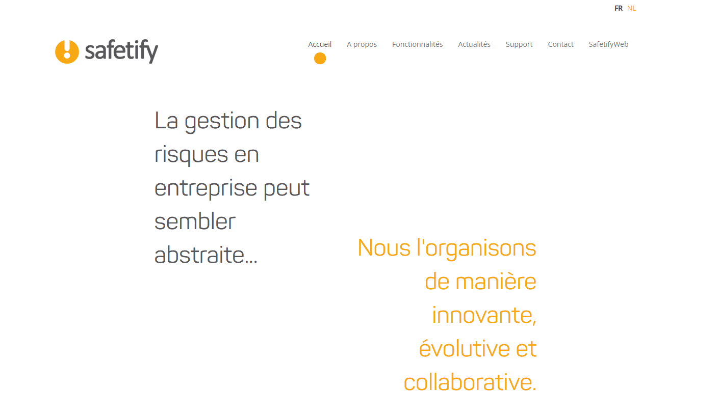 Safetify risk management website